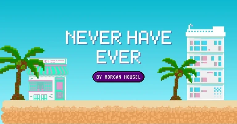 Same as Ever By Morgan Housel, written in text with background image